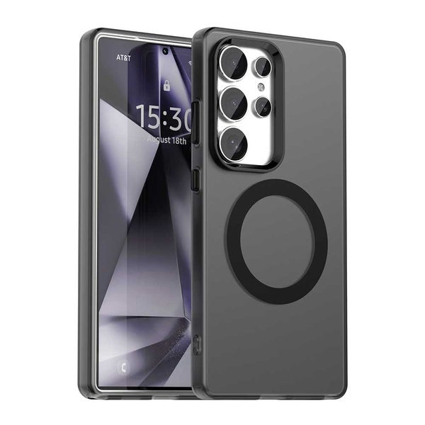 Samsung S24 Ultra Suojakuori (TPU + PC, Magsafe) - Musta