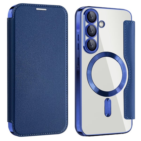 Samsung A56 Suojakotelo (PU nahkainen) - Sapphire