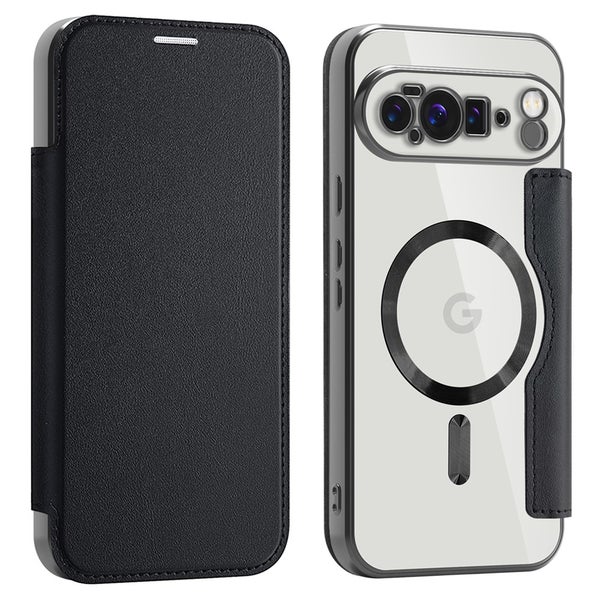 Google Pixel 10 Pro XL Suojakotelo (l&auml;pin&auml;kyv&auml; takakansi) - Musta