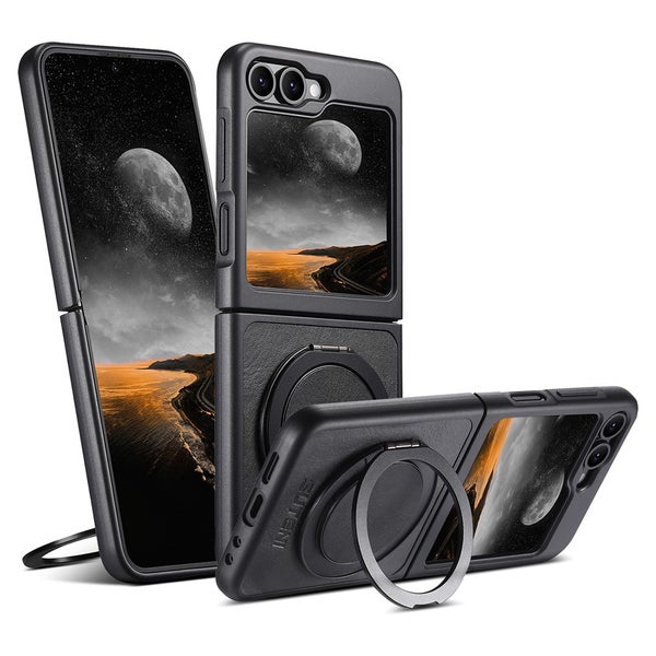 Samsung Flip7 FE / Flip6 Suojakuori (SUTENI, Jalustalla, MagSafe) - Musta