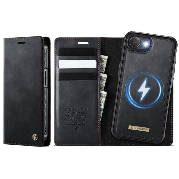 iPhone 16e Suojakotelo (CASEME, 2in1 with MagSafe) &ndash; Musta