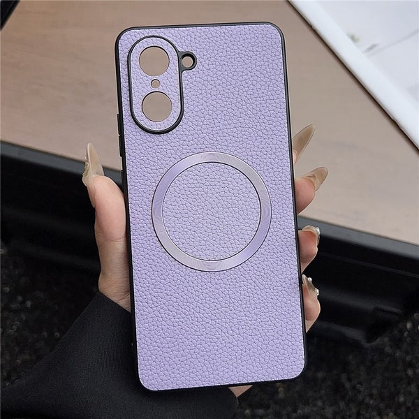 OnePlus Nord CE 5 Suojakuori (Litchi Texture PU + TPU) - Liila