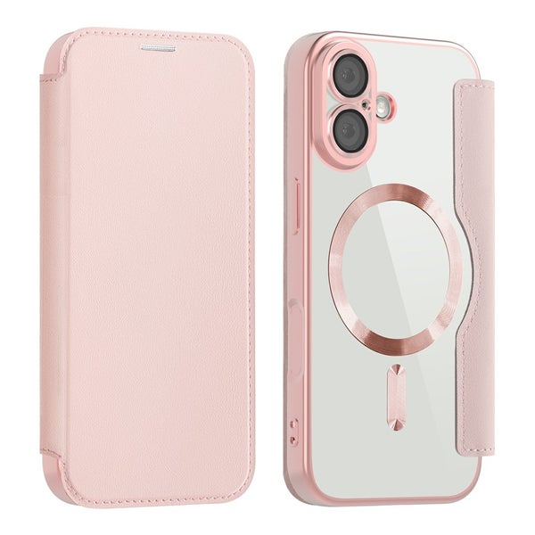 iPhone 17 Suojakotelo (l&auml;pin&auml;kyv&auml; takakansi) - Pinkki