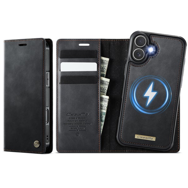 iPhone 17 Suojakotelo (CASEME, 2in1 with MagSafe) &ndash; Musta