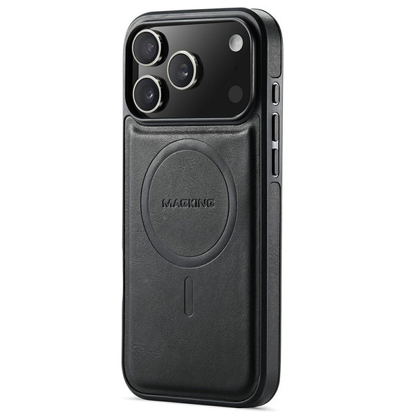 iPhone 17 Pro Max Suojakuori (PC+TPU+PET, MAGKING, MagSafe) - Musta