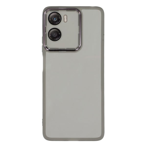 Motorola Moto G06 / G06 Power Suojakuori (TPU, electroplated) - L&auml;pin&auml;kyv&auml; musta