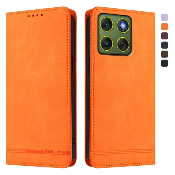 Motorola Edge 70 Suojakotelo (RINACASIS, RFID Blocking) - Oranssi