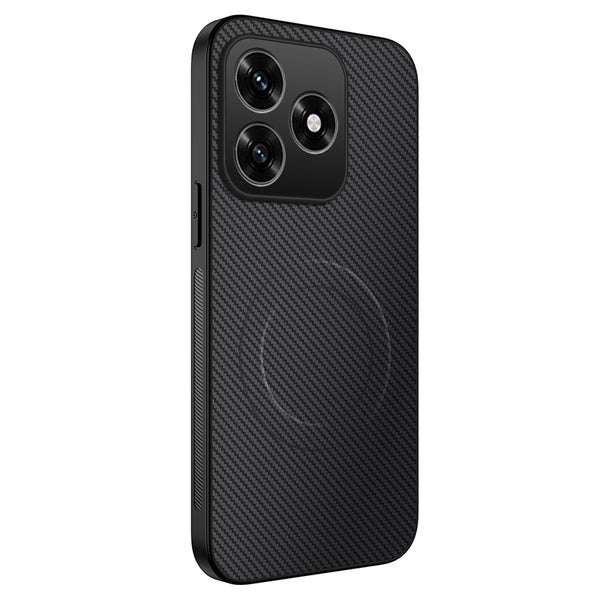 Honor X5c Plus Suojakuori (TPU, Carbon Fiber Textured) - Musta