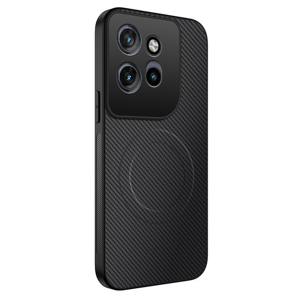 Motorola Edge 70 Suojakuori (TPU, Carbon Fiber Textured) - Musta