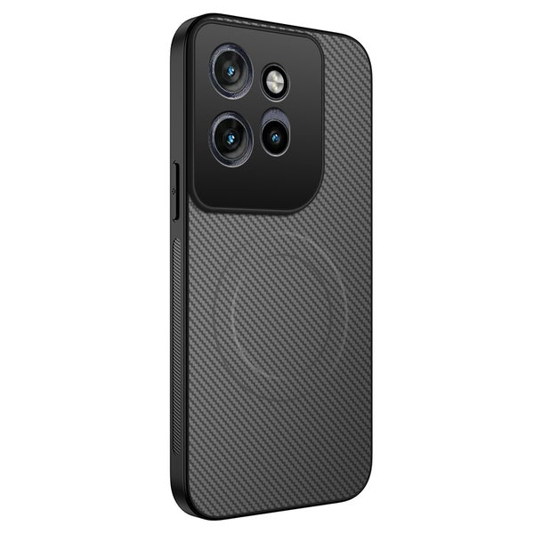 Motorola Edge 70 Suojakuori (TPU, Carbon Fiber Textured) - Harmaa