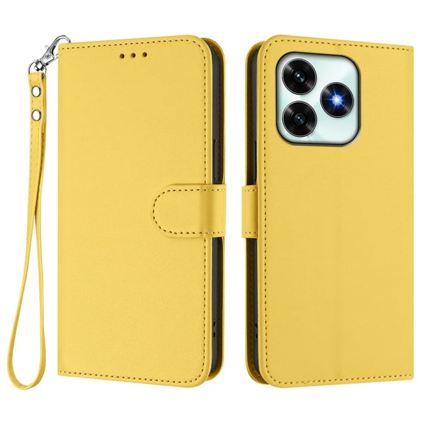 Honor X5c Plus Suojakotelo (Cover with Wrist Strap) - Keltainen