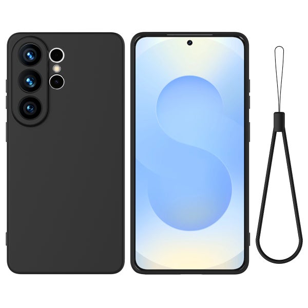 Samsung S26 Ultra Suojakuori (Silikoni) - Musta