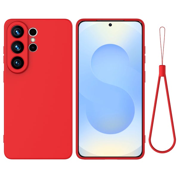 Samsung S26 Ultra Suojakuori (Silikoni) - Punainen