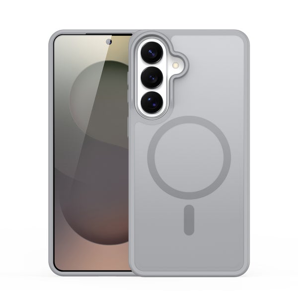 Samsung S26 Suojakuori (TPU + PC, Magnetic) - Harmaa