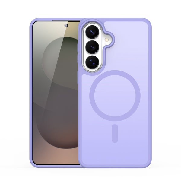 Samsung S26 Suojakuori (TPU + PC, Magnetic) - Vaalea liila