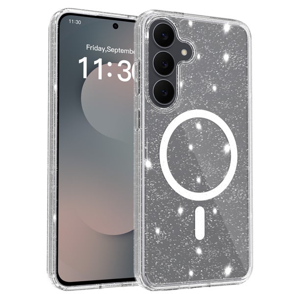 Samsung S25 FE Suojakuori (TPU + PC + PET, Magnetic) - Kirkas