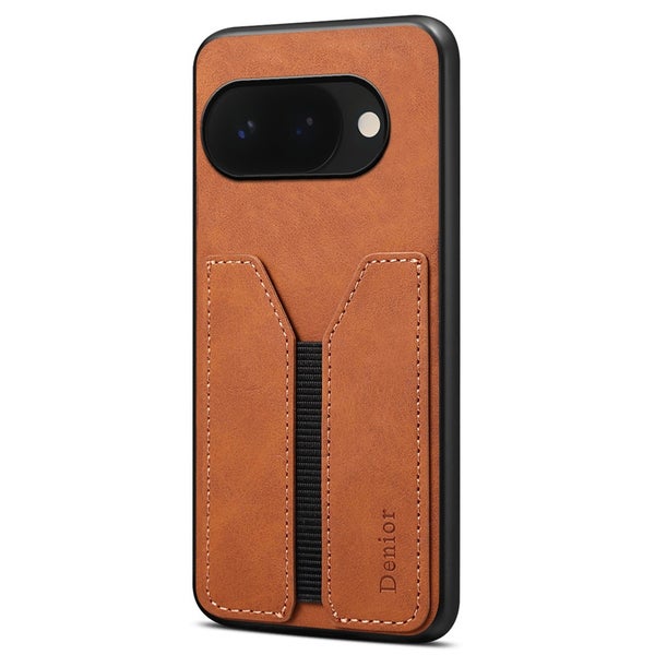 Google Pixel 10a Suojakuori korttitaskulla (DENIOR) - Ruskea