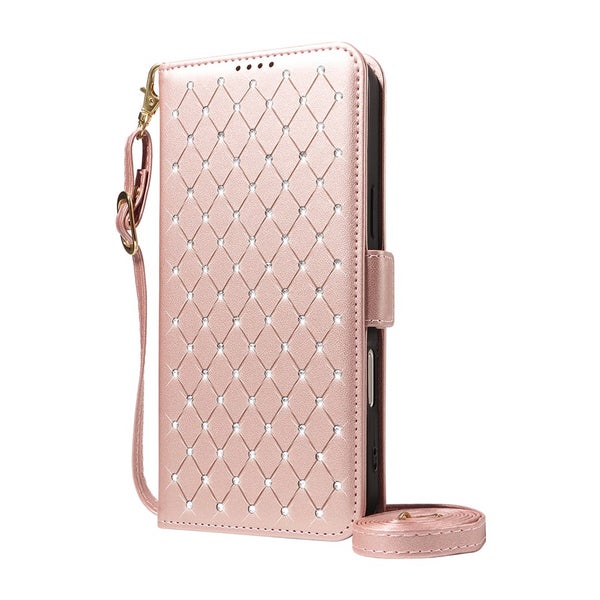 Samsung A16 / A17 / A26 Suojakotelo (Rombikuviolla) - Ruusukulta