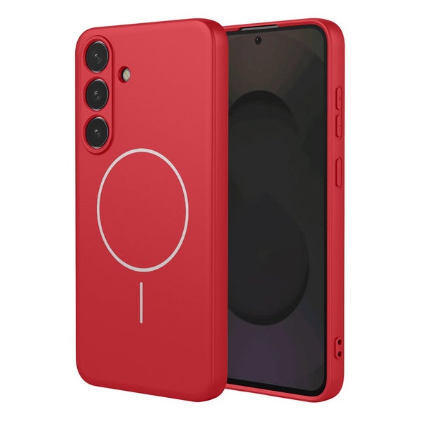 Samsung S25 FE Suojakuori (TPU, Magnetic) - Punainen