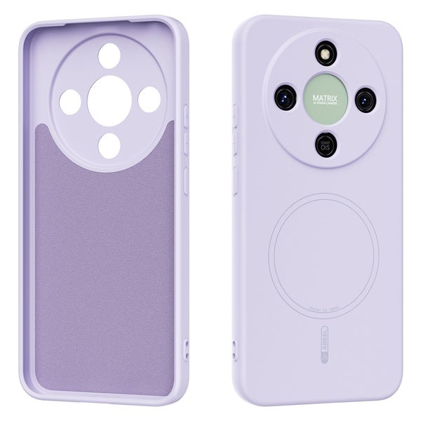Honor Magic 8 Lite Suojakuori (ABEEL, Magnetic Case + Silicone) - Liila