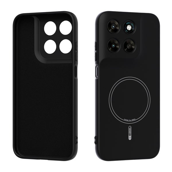 Motorola Moto G67 / G77 / G87 Suojakuori (ABEEL, Silikoni, Magnetic) - Musta