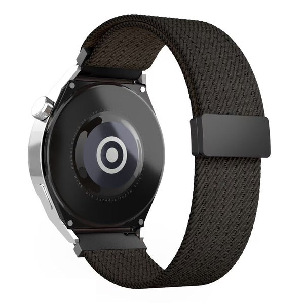 Nylonranneke (20mm) s&auml;&auml;dett&auml;v&auml; joustava ranneke - Musta