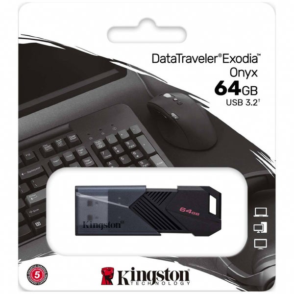 Kingston DataTravel﻿er Exodia Onyx Muistitikku, 64GB
