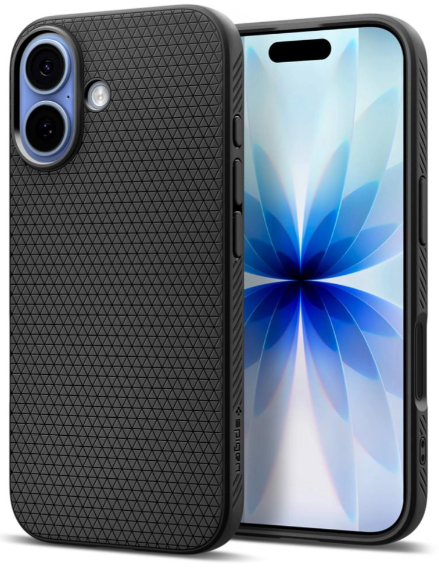 iPhone 17 Spigen Liquid Air suojakuori &ndash; Mattamusta