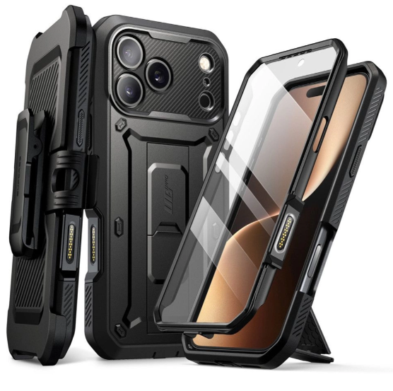 iPhone 17 Pro Supcase UB Pro Suojakuori - Musta