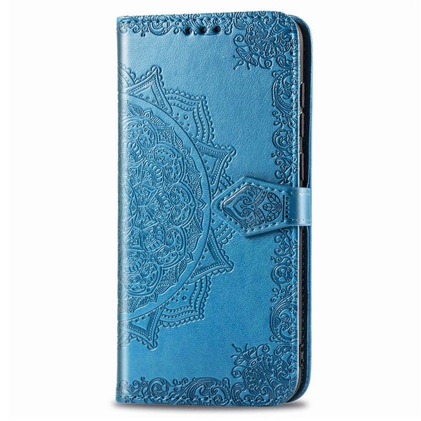 Samsung A20e Suojakotelo (Mandala kuvioitu) &ndash; Sininen