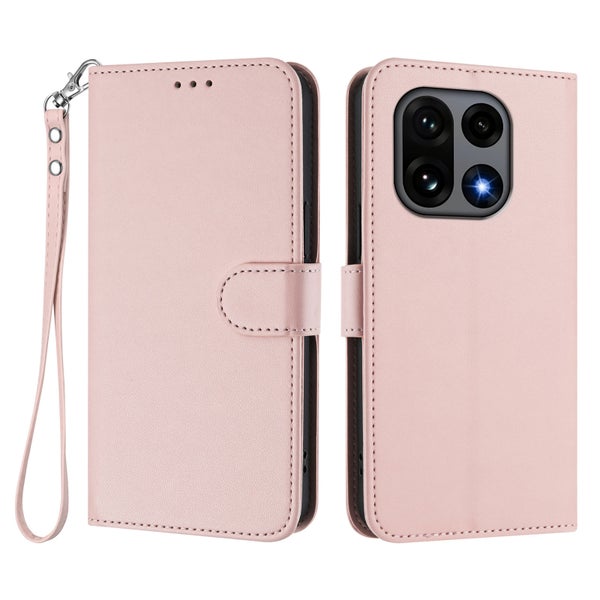 OnePlus 15 Suojakotelo rannehihnalla &ndash; Vaaleanpunainen