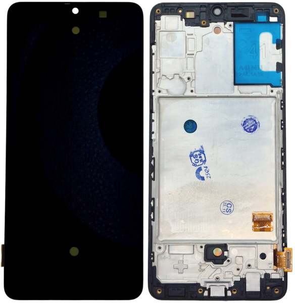Samsung Galaxy A41 N&auml;ytt&ouml; + Runko (OLED) - Tarvike