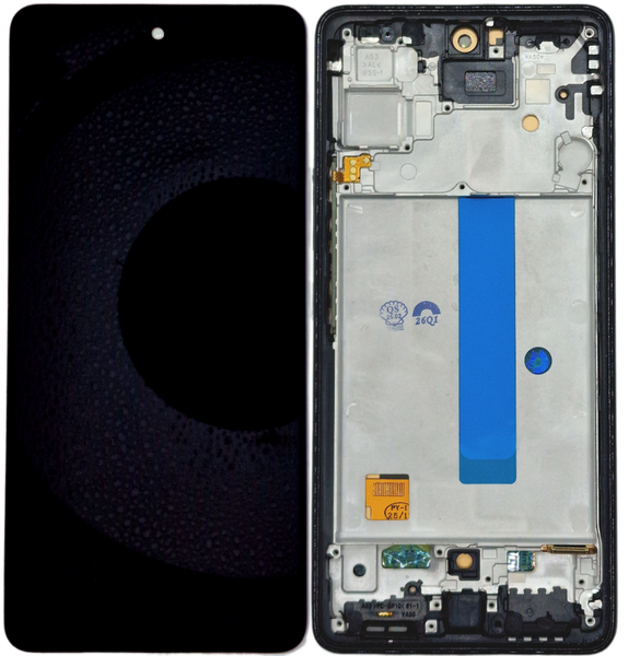 Samsung Galaxy A53 5G N&auml;ytt&ouml; + Runko - Musta (Tarvike, Incell)