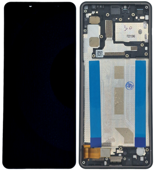 Sony Xperia 10 IV N&auml;ytt&ouml; + Runko - Musta (Tarvike)